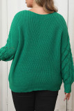 Large Size Pineapple Long Sleeve Bow Sweater
