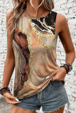 Ethnic Style Large Size Sleeveless Round Neck Vest
