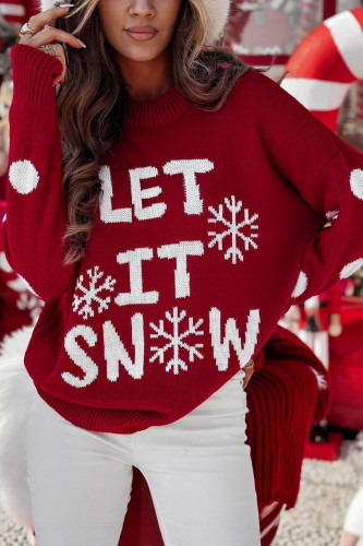 Christmas Round Neck Long Sleeved Sweater