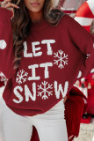Christmas Round Neck Long Sleeved Sweater