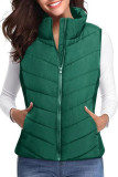 Large Size Solid Color Sleeveless Vest Cotton Jacket