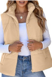 Corduroy Solid Color Sleeveless Cotton Vest