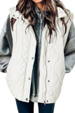 Solid Color Sleeveless Zipper Cardigan Cotton Vest