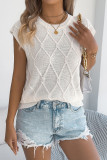Solid Color Bat Short Sleeved Knitted Sweater