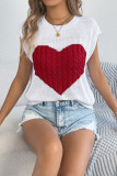 Valentine's Day Love Printed Short Sleeve Knitted Shirt