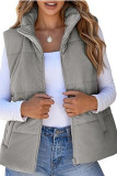 Corduroy Solid Color Sleeveless Cotton Vest