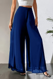 Solid Color Chiffon Loose Wide Leg Pants