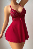Lace Mesh Camisole Sleeveless Nightgown
