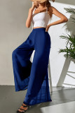 Solid Color Chiffon Loose Wide Leg Pants