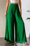 Solid Color Chiffon Loose Wide Leg Pants