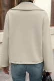Lapel Long Sleeved Double Breasted Cardigan Jacket