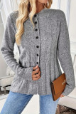 Vintage Button Cardigan Long Sleeved Sweater
