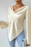 Solid Color Horn Long Sleeved T-shirt
