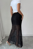 Lace High Waisted Slim Fit Hip Hugging Skirt