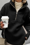 Polar Fleece Solid Color Long Sleeved Sweatshirt