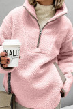 Polar Fleece Solid Color Long Sleeved Sweatshirt