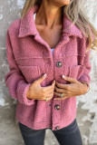 Lamb Wool Large Size Lapel Cardigan Jacket