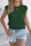 Solid Color Bat Long Sleeved Waist Cinched Sweater
