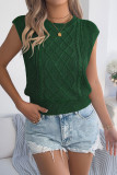 Solid Color Bat Long Sleeved Waist Cinched Sweater