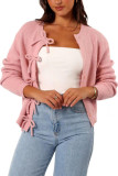 Bow Tie Long Sleeved Knitted Cardigan