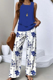 Large Size Sleeveless Vest Pants Two-piece Set