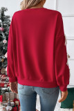 Valentine's Day Bow Long Sleeved Round Neck Shirt