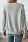 Valentine's Day Bow Long Sleeved Round Neck Shirt