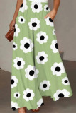 Printed Loose High Waisted Haren Casual Pants