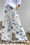 Printed Loose High Waisted Haren Casual Pants