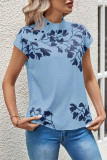 Floral Print Short Sleeved Loose Shirt