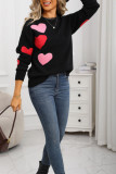 Valentine's Day Love Jacquard Long Sleeve Sweater