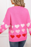 Valentine's Day Long Sleeved Round Neck Knitted Sweater