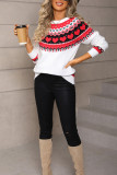 Valentine's Day Love Printed Round Neck Sweater