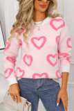 Valentine's Day Round Neck Long Sleeved Loose Sweater