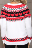 Valentine's Day Love Printed Round Neck Sweater