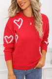 Valentine's Day Heart-shaped Loose Sweater