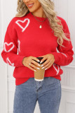 Valentine's Day Heart-shaped Loose Sweater