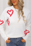 Valentine's Day Heart-shaped Loose Sweater