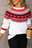 Valentine's Day Love Printed Round Neck Sweater