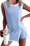 Sleeveless Vest Shorts Tennis Two-piece Set