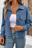 Retro Art Button Up Cardigan Long Sleeved Jacket