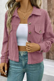 Retro Art Button Up Cardigan Long Sleeved Jacket