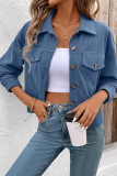 Retro Art Button Up Cardigan Long Sleeved Jacket