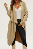 Solid Color Loose Versatile Woolen Coat