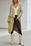 Solid Color Loose Versatile Woolen Coat