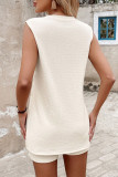 Round Neck Sleeveless Vest and Shorts Two-piece Set