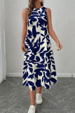 Fashionable Sleeveless Printed Dress