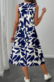Fashionable Sleeveless Printed Dress
