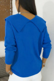 Retro Lapel Long Sleeved Knitted Sweater