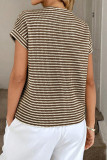 Round Neck Short Sleeved Knitted Shirt